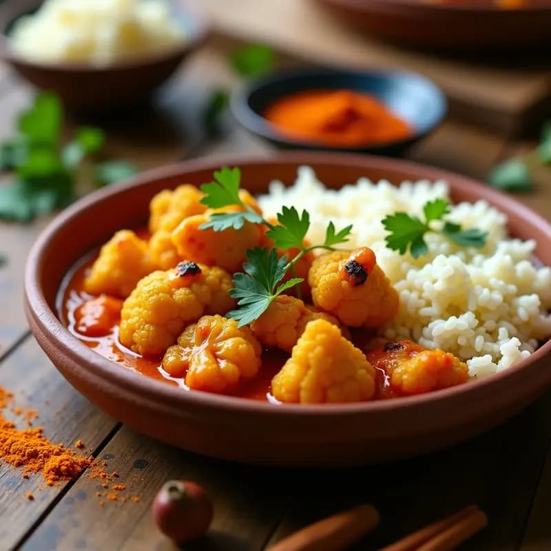 Tikka Masala de Coliflor: Versión Vegana y Keto del Plato Indio Más Famoso
