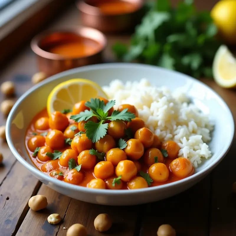 Tikka Masala de Garbanzos: Versión Vegana del Clásico Indio en Airfryer