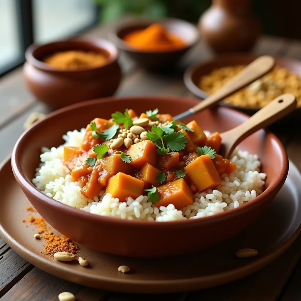 Tikka Masala de Jackfruit con Salsa de Cacahuete: Receta Vegana India en Olla Express
