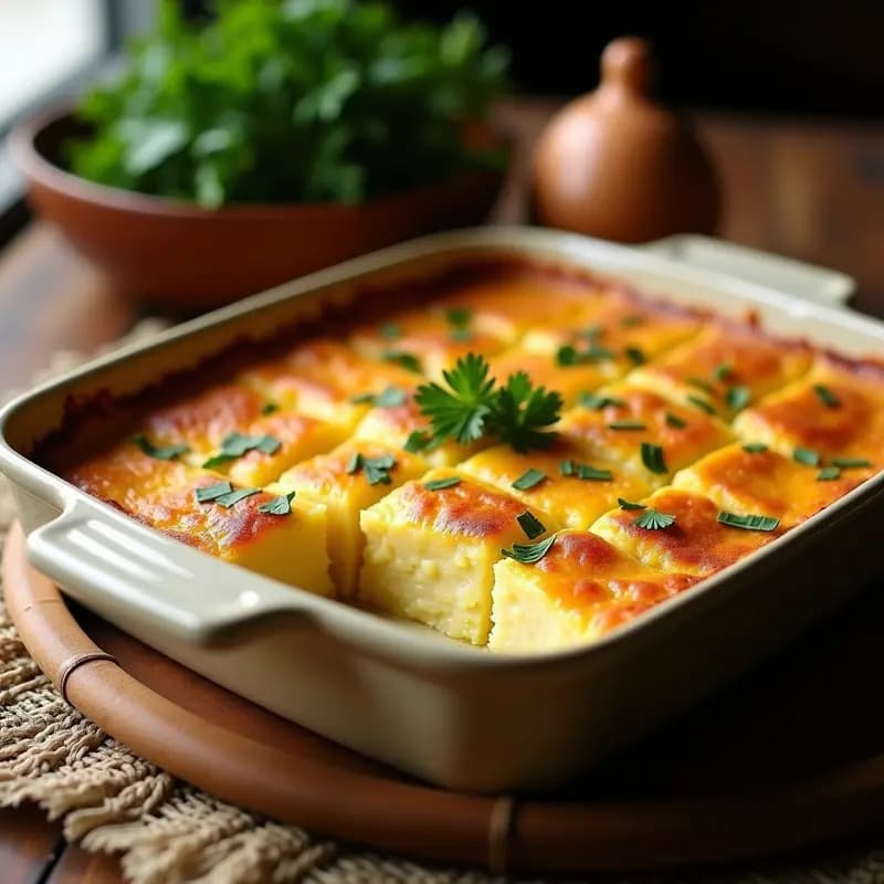 Tikom: Pastel de Yuca y Queso Parmesano: Receta Boliviana Gratinada
