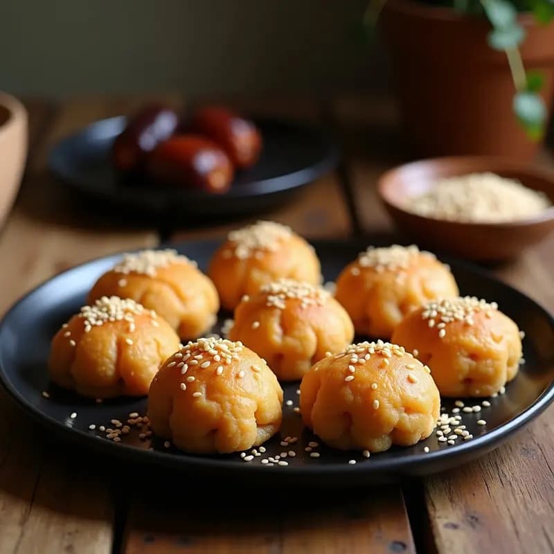 Tikoy de Avena y Dátiles: Postre Filipino Keto y Sin Azúcar