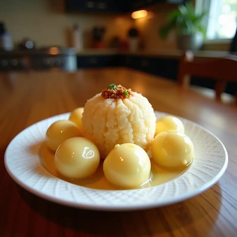 Tikoy Filipino de Ñame y Coco: Postre Pegajoso para Año Nuevo Chino