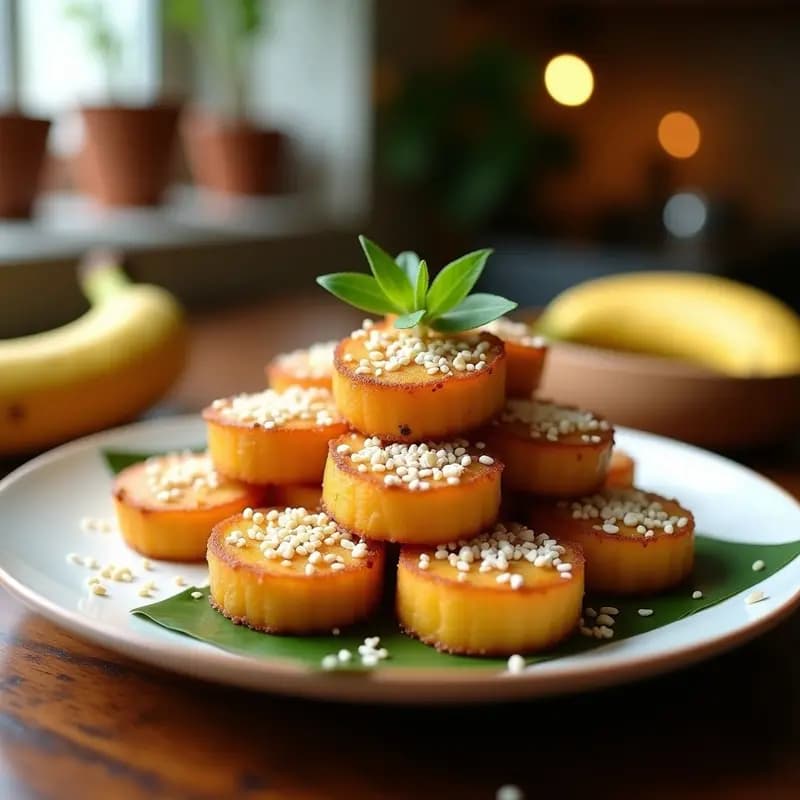 Tikoy Filipinas de Plátano Macho: Postre Frito Dulce y Crujiente para Año Nuevo