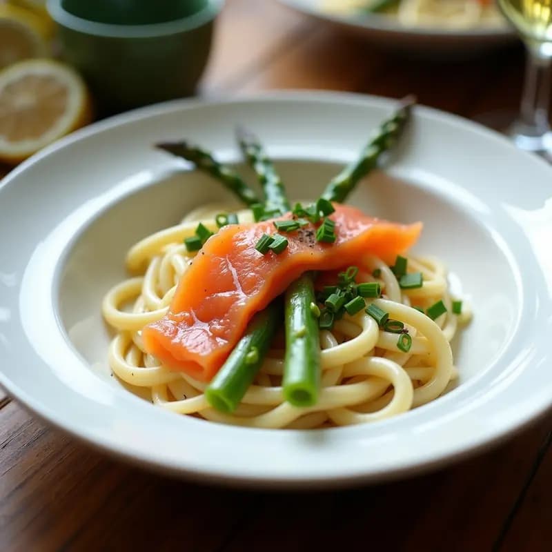 TikTok Pasta de Salmón Ahumado y Crema de Espárragos: Receta Viral Italiana en 15 Minutos