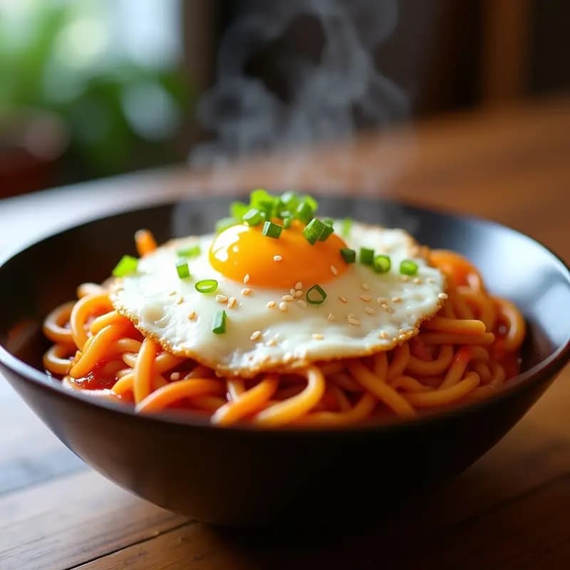 TikTok Ramdon (Tteokbokki y Fideos con Queso): Receta Coreana Viral en 15 Minutos