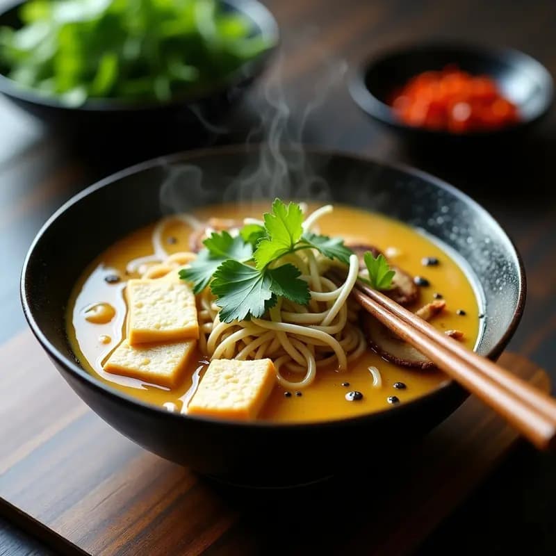 TikTok Ramen Vegano con Hongo Shiitake y Tofu: Receta Viral en Olla Rápida