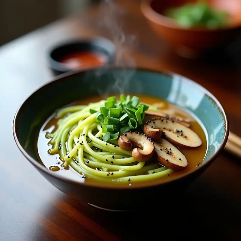 TikTok Ramen de Fideos de Zucchini y Champiñones: Receta Japonesa Viral Sin Gluten
