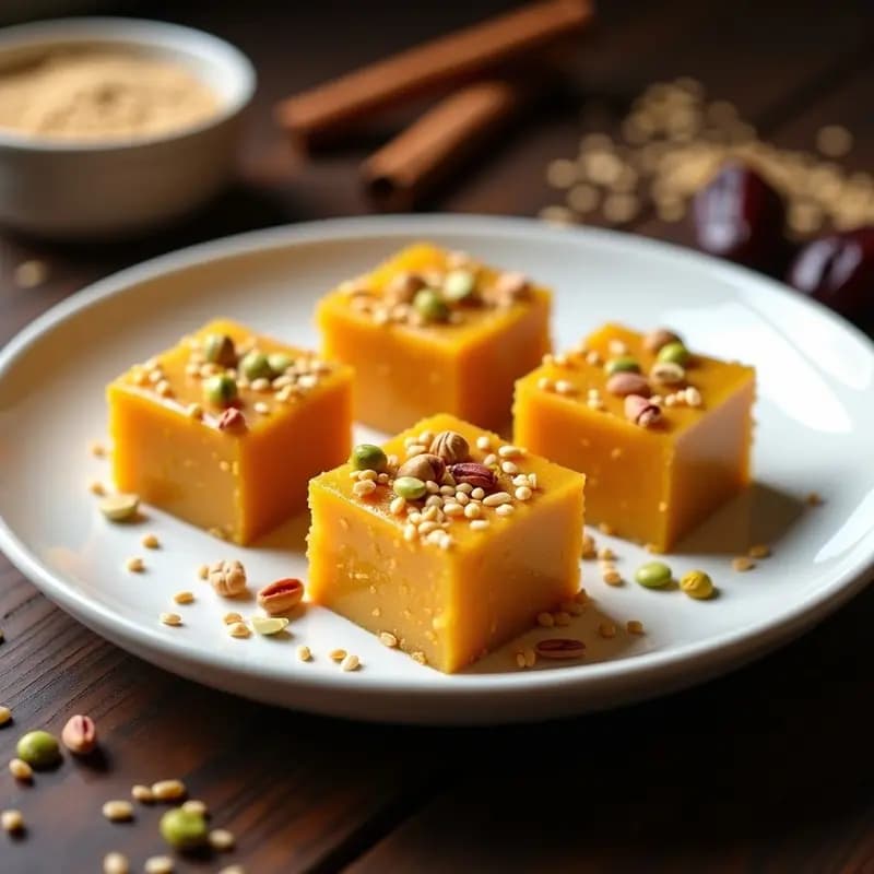 Tikva Halva: Postre Judío de Calabaza y Tahini Sin Azúcar Refinado