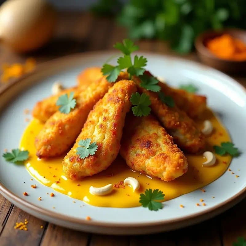Tikz Toki de Pollo al Chutney de Mango y Cúrcuma: Receta India en Airfryer