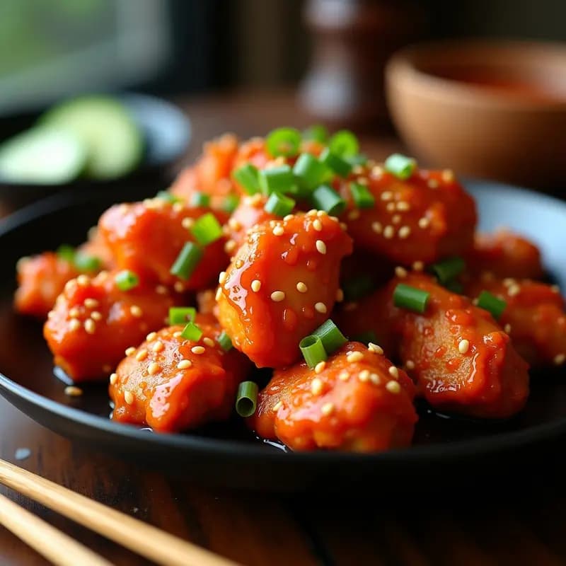 Tikz Tokz Coreano de Pollo Picante: Receta en Airfryer Crujiente y Adictiva