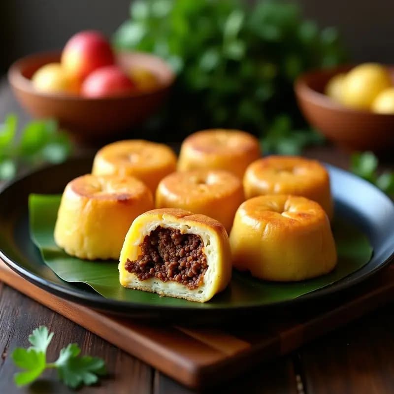 Timbales Puertorriqueños de Yautía y Carne Molida: Receta Tradicional en Horno