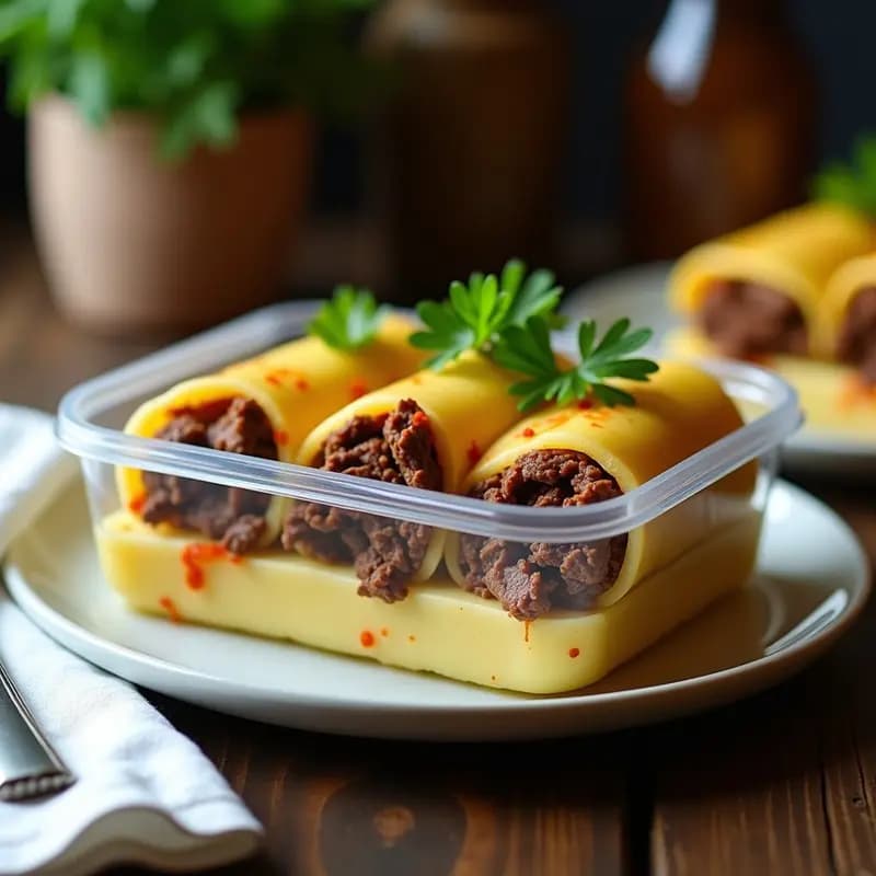 Timbales de Yuca y Carne Mechada: Receta Americana Venenolana en Tupper