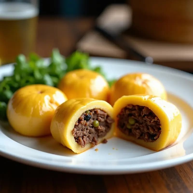 Timbales de Yuca Rellenos de Carne Mechada: Receta Cubana Tradicional en Molde al Vapor