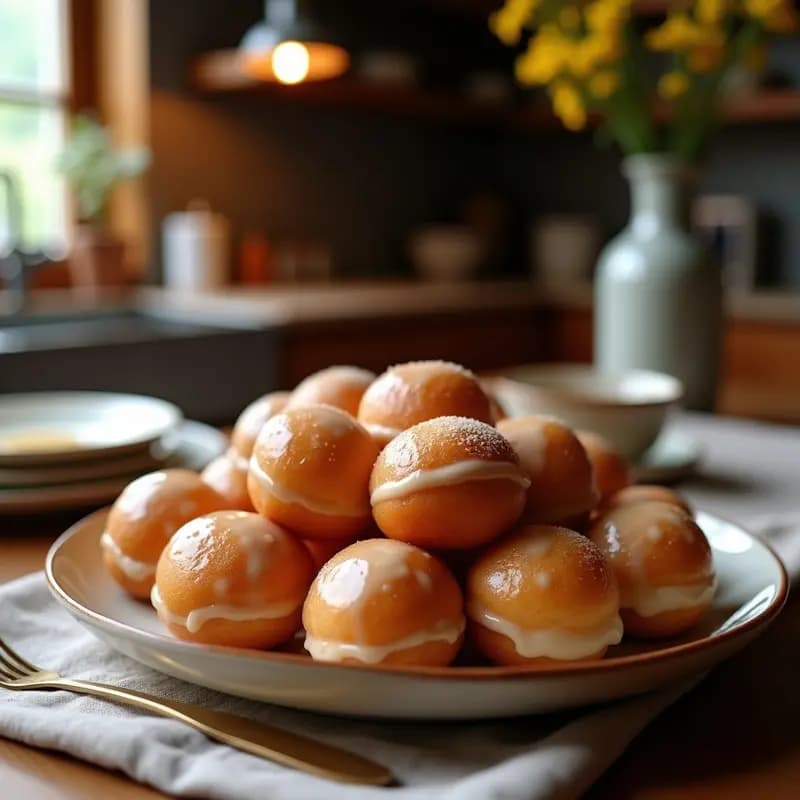 Timbits de Donut con Glaseado de Maple: Postre Canadiense Vegano y Sin Azúcar