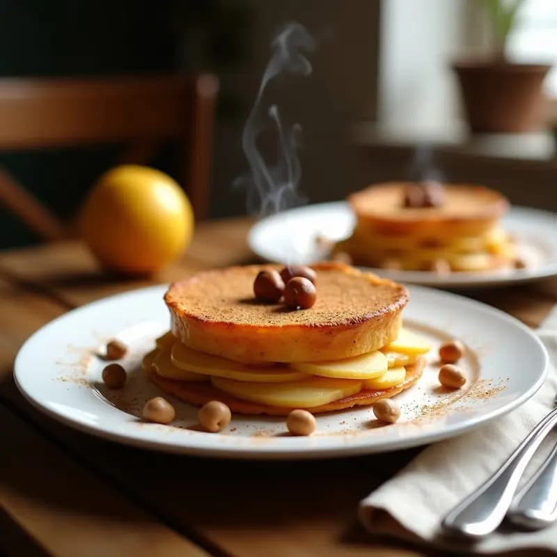 Timmerbake de Manzana y Canela con Avellanas: Postre Holandés Sin Azúcar en Airfryer
