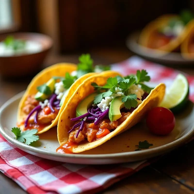 Tinga de Pollo con Chipotle y Crema: Tacos Mexicanos con Smoky Flavor