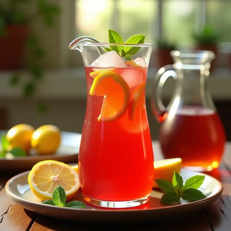 Tinto de Verano con Limón y Menta: Bebida Fresca en 5 Minutos