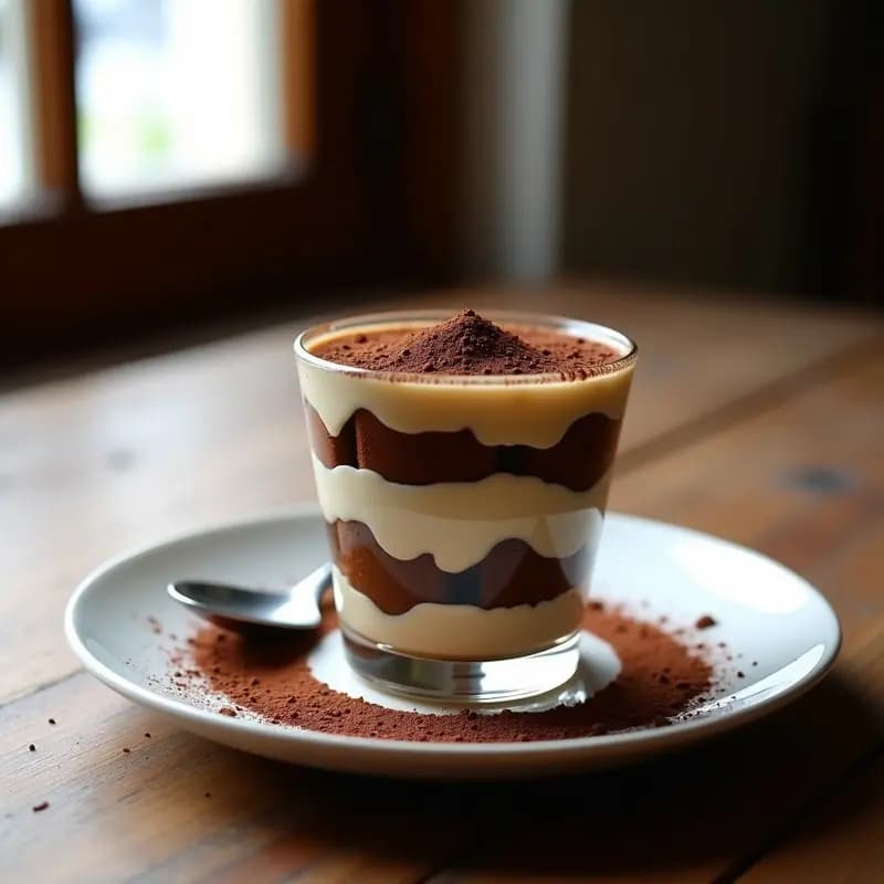 Tiramisú de Café y Cacao Sin Horno: Receta Italiana Sin Huevos y Sin Lácteos