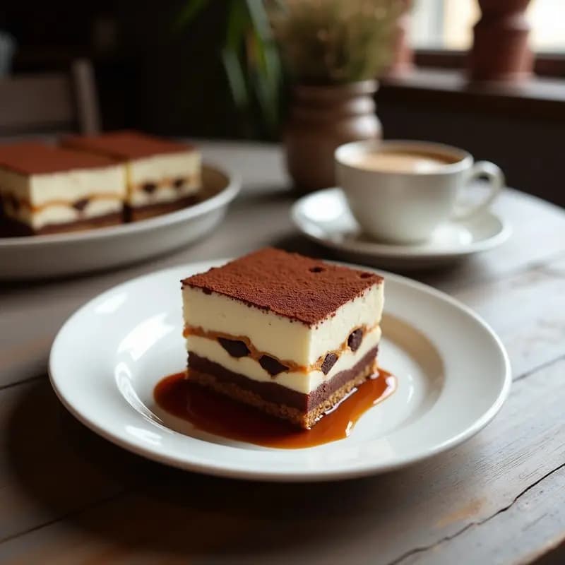 Tiramisu de Café y Cacao Crudo: Receta Italiana Vegana y Sin Lactosa