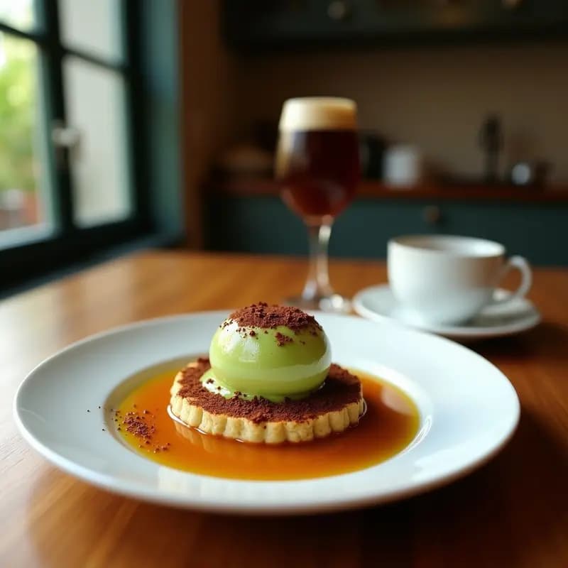 Tiramisú de Café y Matcha con Galletas de Arroz: Postre Indonesio-Japonés Sin Gluten