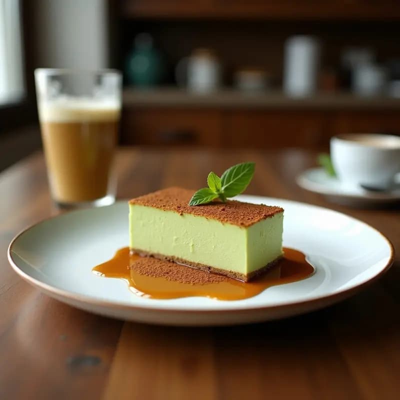 Tiramisú de Café y Matcha: Versión Japo-Italiana Sin Lácteos y Sin Horno