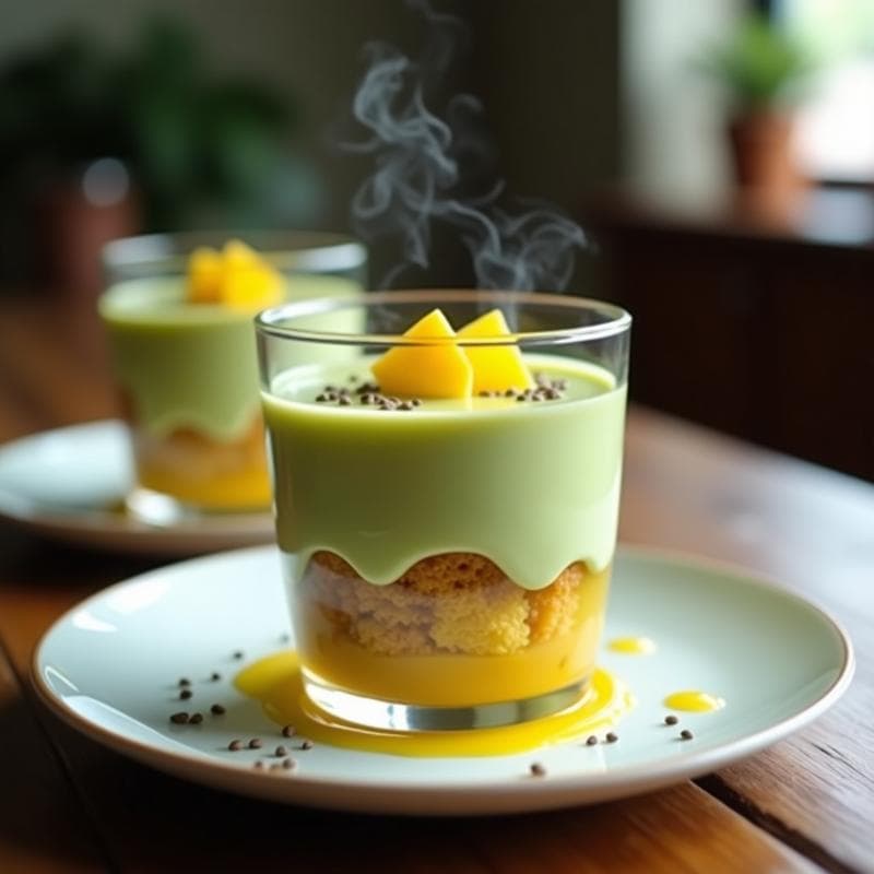 Tiramisú de Matcha y Maracuyá: Postre Vegano Sin Lácteos y Sin Huevo en Thermomix