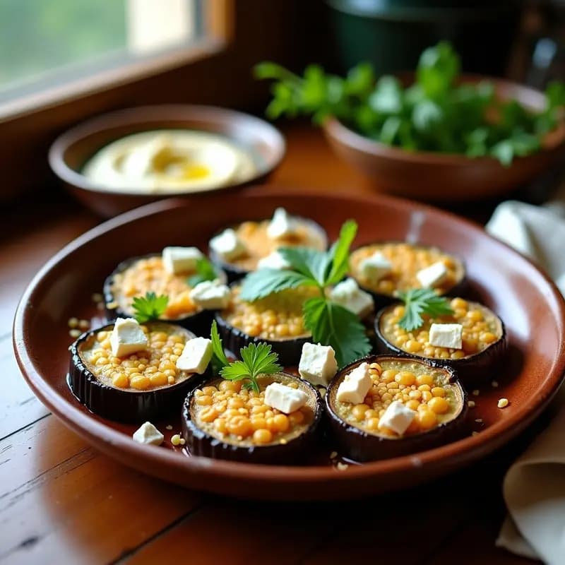 Tirek de Berenjena y Queso Feta: Entrante Tunecino al Horno y Sin Gluten