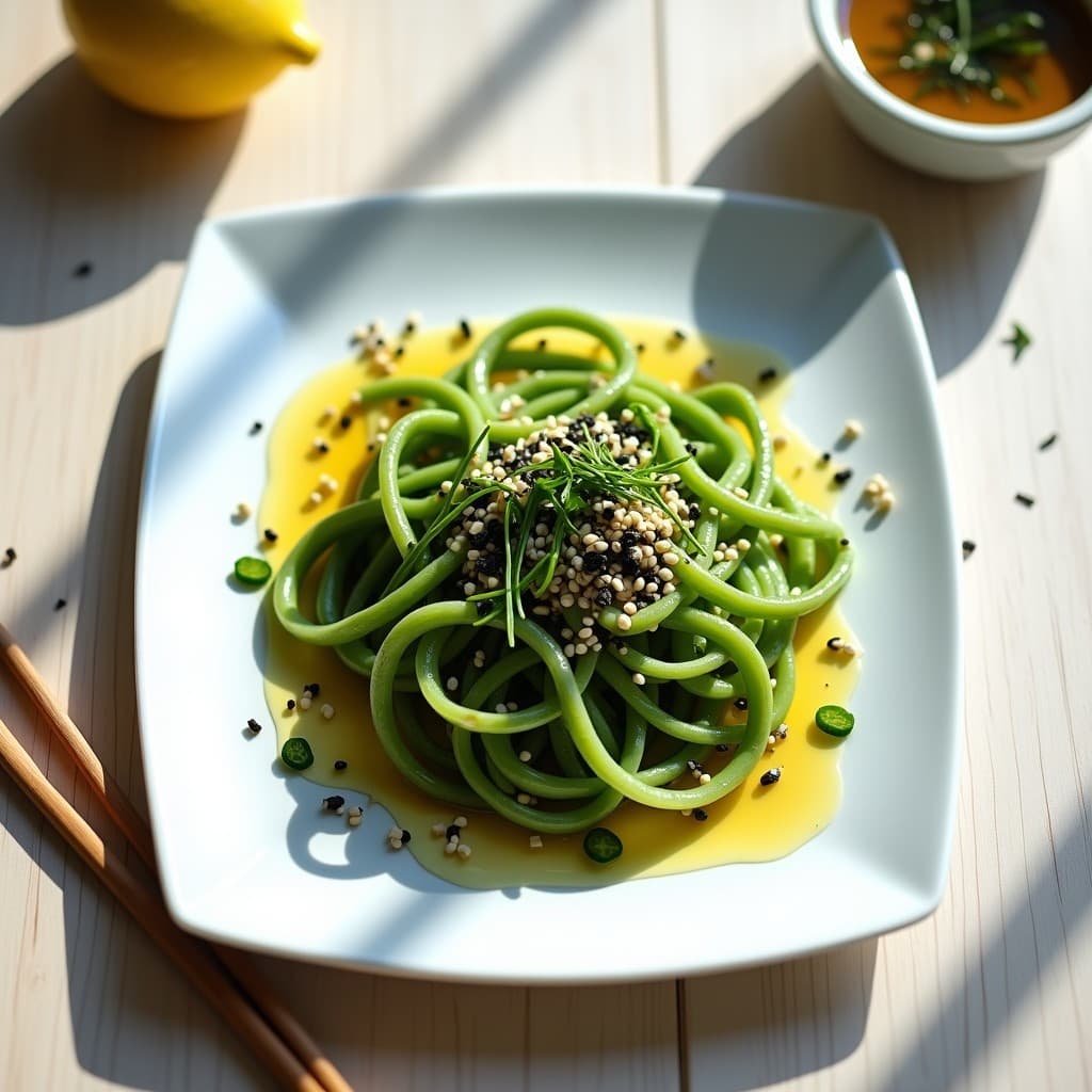 Tirin de Espárragos Trigueros con Vinagreta de Yuzu: Receta Japonesa Vegana en 12 Minutos