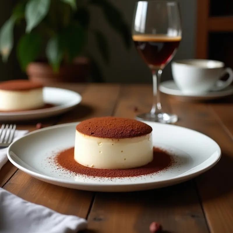 Tirinamisu de Café y Cacao: Postre Italiano Sin Lácteos con Aquafaba