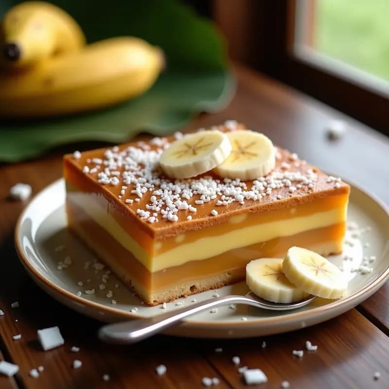 Tirma Relleno de Dulce de Leche y Banano: Postre Dominicano Sin Horno