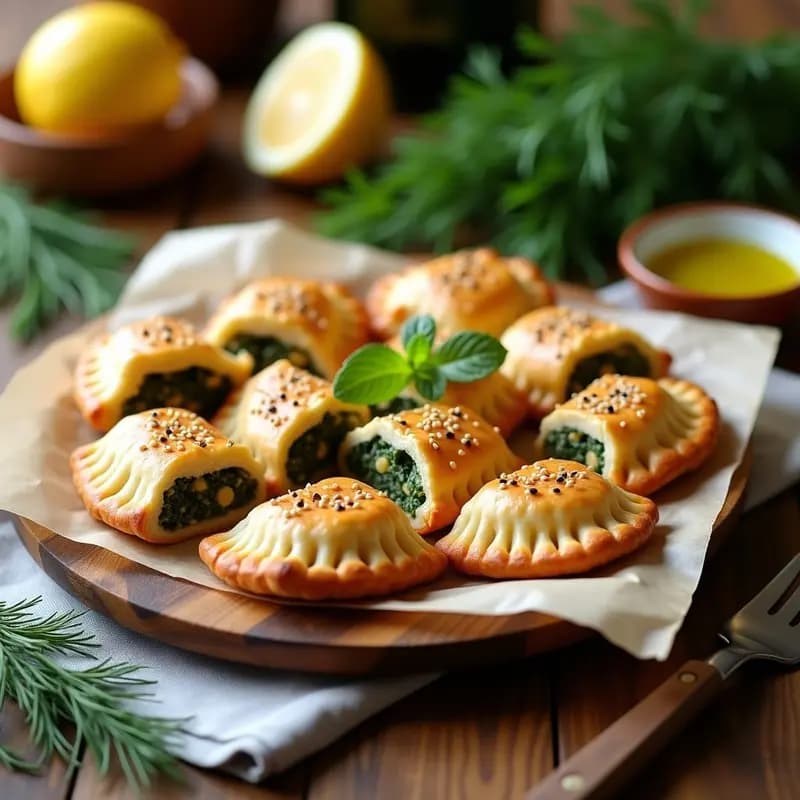 Tiropita de Espinacas y Tofu: Empanadillas Griegas Veganas