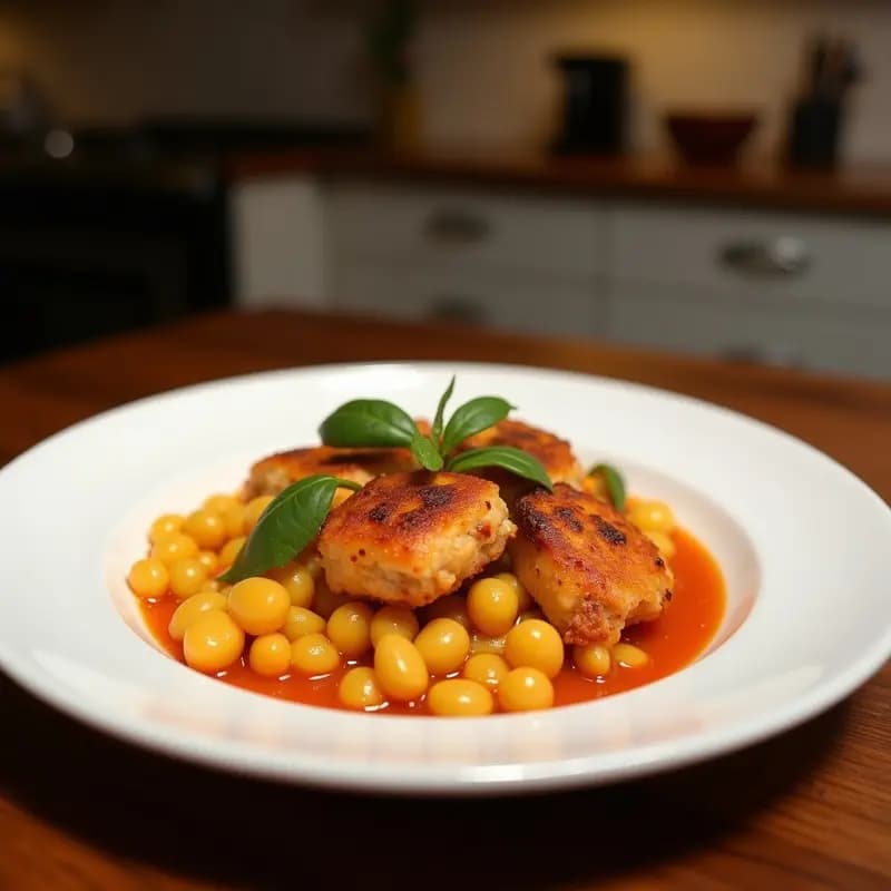 Tizaona de Setas y Pollo: Guiso de Montaña con Toque de Ajo y Perejil