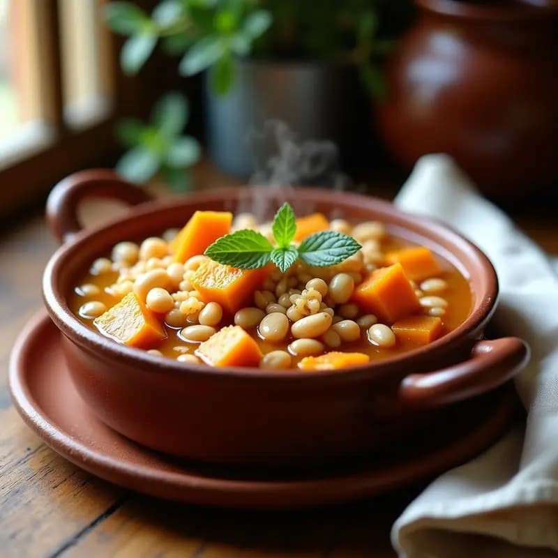 Tiznao Murciano: Potaje de Calabaza, Judías y Arroz para Días Fríos