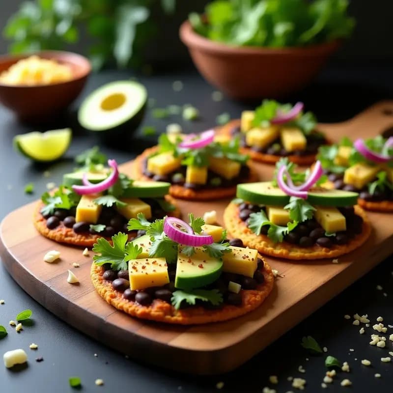 Tlayudas Oaxaqueñas con Tasajo Vegano y Frijoles: Pizza Mexicana Sin Gluten en Airfryer
