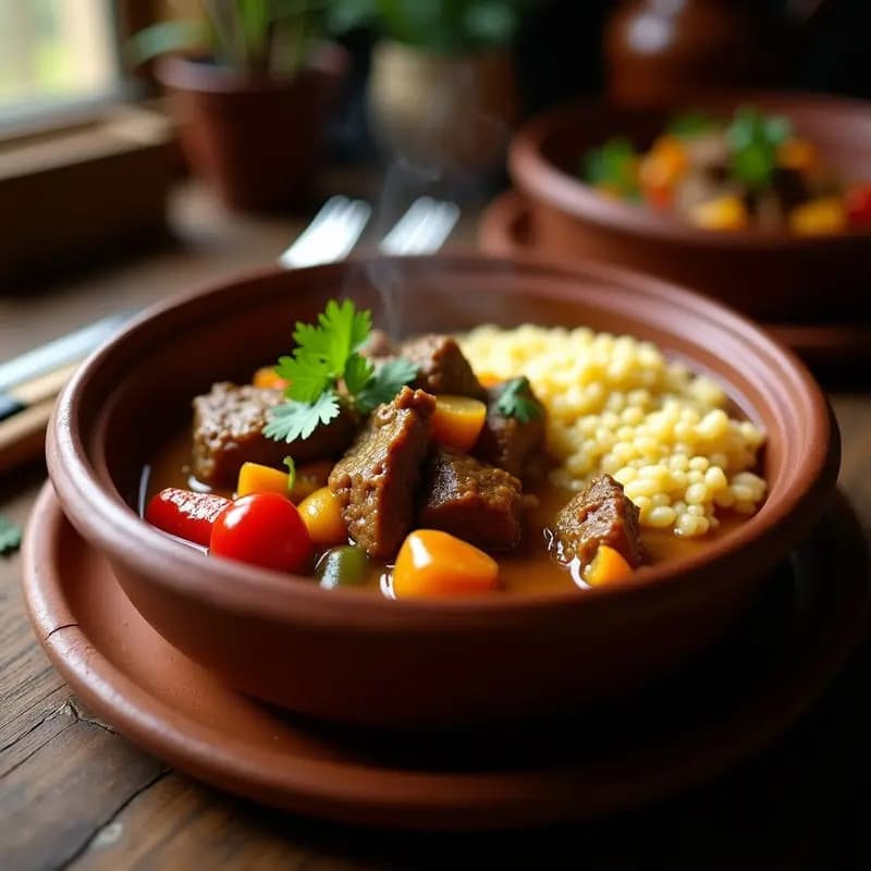 Tlokwa ya Mogodu de Callos de Res: Receta Sudafricana Reconfortante en Olla Lenta