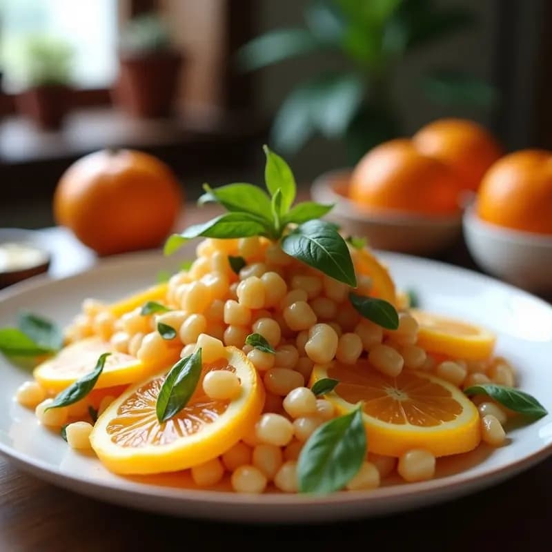 Tchnik Tchnik Marroquí: Ensalada de Naranjas, Cebolla y Aceitunas con Comino