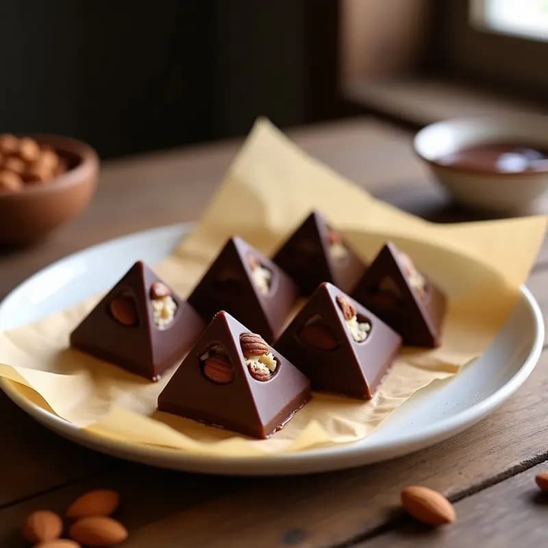 Toblerone Casero con Chocolate 85% y Almendras: Postre Suizo Sin Lactosa
