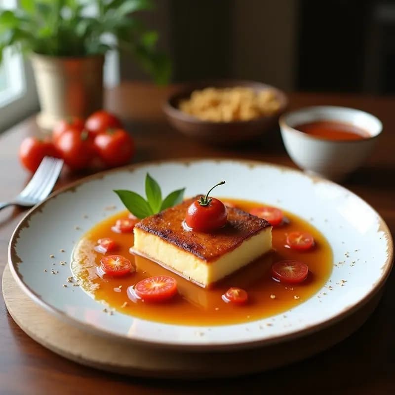 Tocino de Cielo con Almendras Lambertas: Postre Jienense de Semana Santa