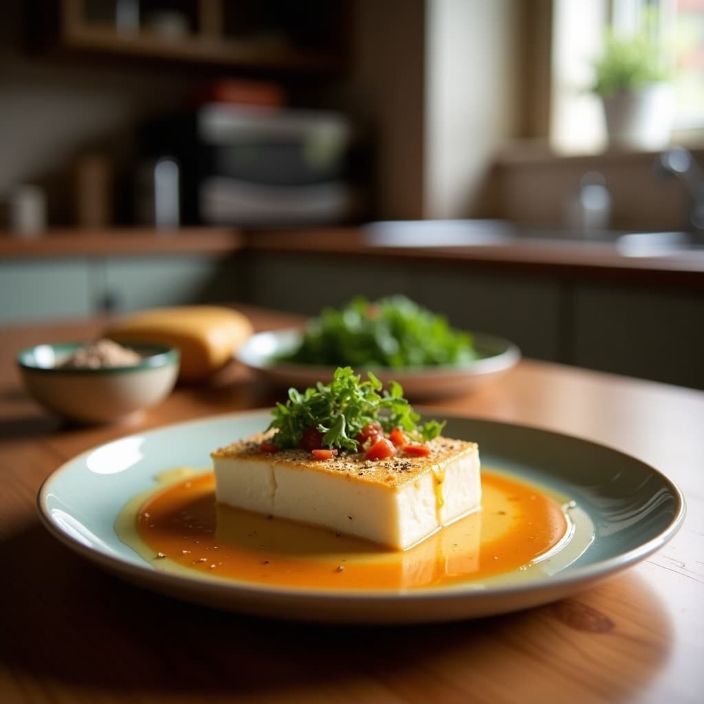 Tofu al Vapor con Salsa de Cítricos y Sésamo: Receta China Alta en Proteína y Sin Gluten