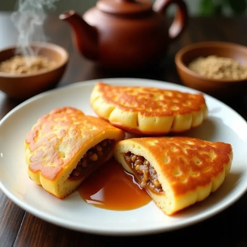 Tokkaebi Hotteok: Panqueques Coreanos Dulces Rellenos de Azúcar Morena y Nueces