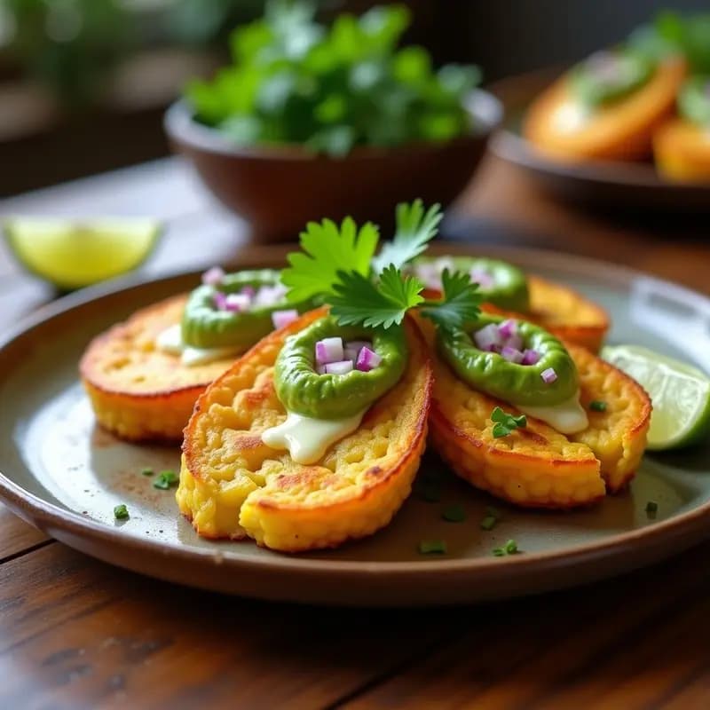 Tolla de Maíz con Queso Fresco y Salsa de Aguacate: Receta Salvadoreña en Airfryer