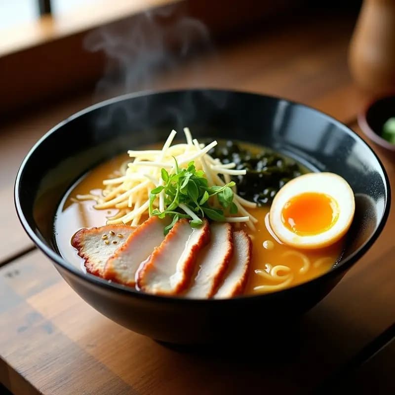 Toneraki Ramen con Cerdo y Huevo Marinado: Receta Japonesa Reconfortante en 1 Hora
