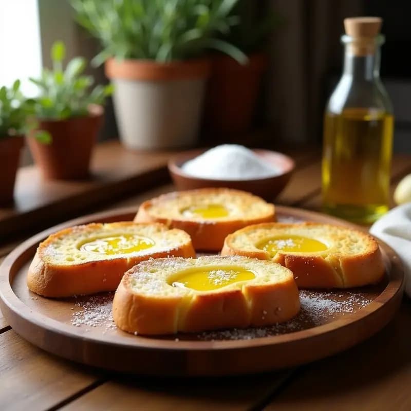 Torradas con Aceite y Azúcar: Postre Tradicional de la Abuela para Merendar