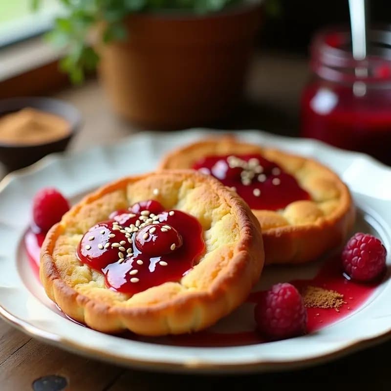 Torrijas Australianas con Pan de Brioche y Mermelada de Frambuesa: Desayuno Dulce