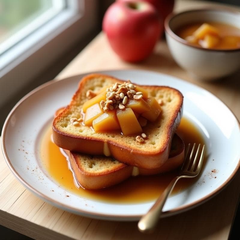 Torrijas de Pan de Centeno con Compota de Manzana: Postre Sin Gluten y Sin Lactosa