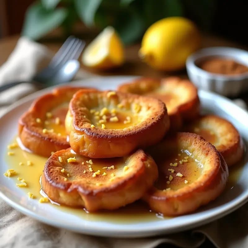 Torrijas de Pan Duro con Leche Condensada y Limón: Desayuno de Reaprovechamiento en 15 Minutos
