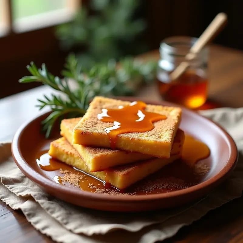 Torrijas de Semola con Miel de Romero: Postre Andaluz Sin Lactosa