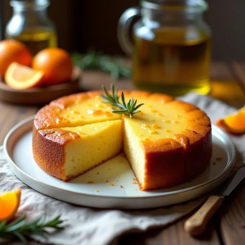 Torta de Aceite de Oliva con Naranja: Postre Andaluz Esponjoso y Sin Lácteos