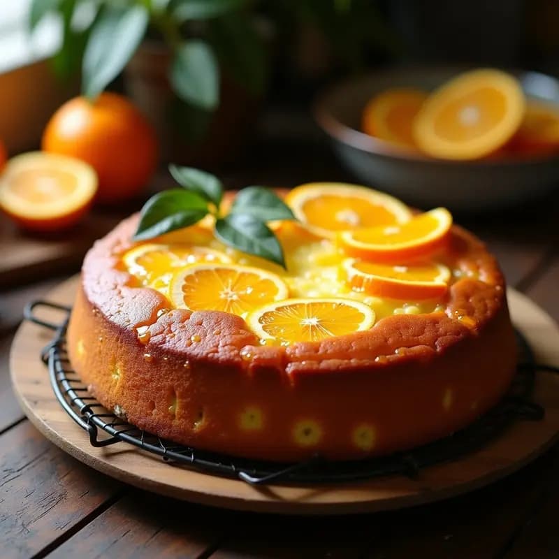 Torta de Aceite de Oliva y Naranjas Amargas: Desayuno Español Tradicional