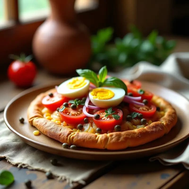Torta de Aceite de Oliva con Tomate y Atún: Receta Andaluza Tradicional
